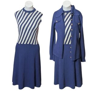 Vintage ST. JOHN Knit Dress & Cardigan SET
